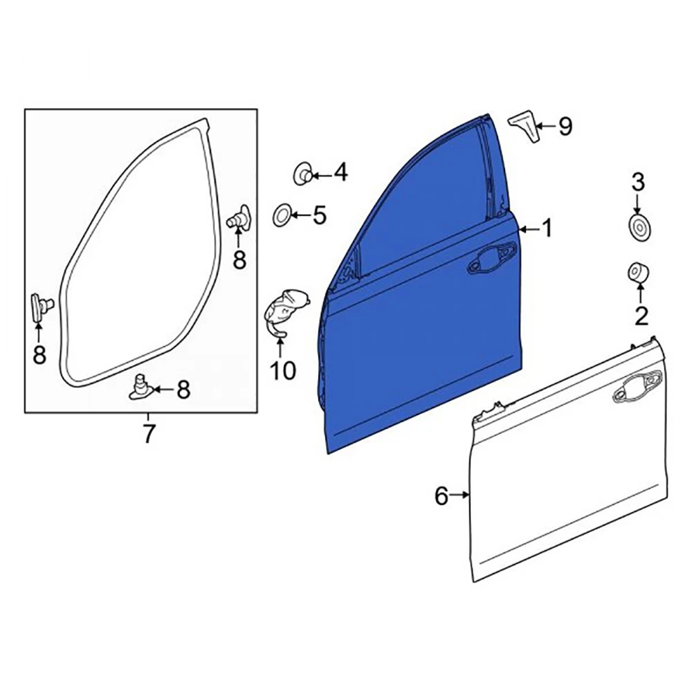 2023  Accord Great Quality Replaced Steel Car Front Doors 67050-30A-A00ZZ 67010-30A-A00ZZ